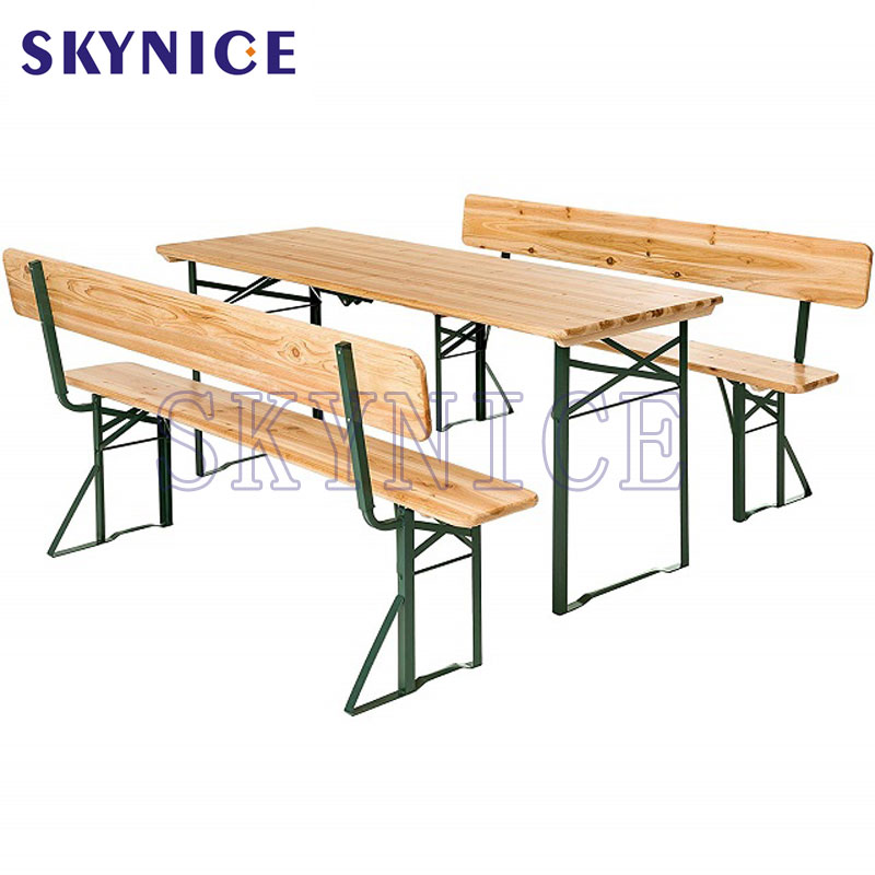 Øltelt sæt med komfortabelt ryglæn og klapbord