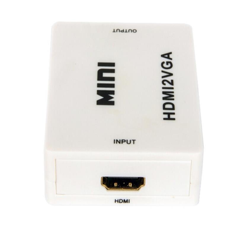 Mini størrelse HDMI til VGA + Audio Converter 1080P
