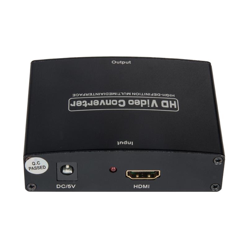 HDMI TIL YPbPr + R \/ L Audio Converter 1080P