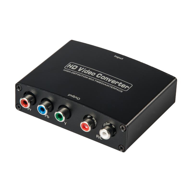 HDMI TIL YPbPr + R \/ L Audio Converter 1080P