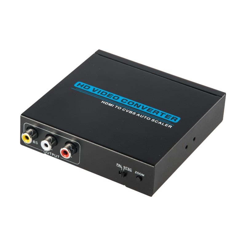 Høj kvalitet HDMI til AV / CVBS konverter Auto Scaler 1080P