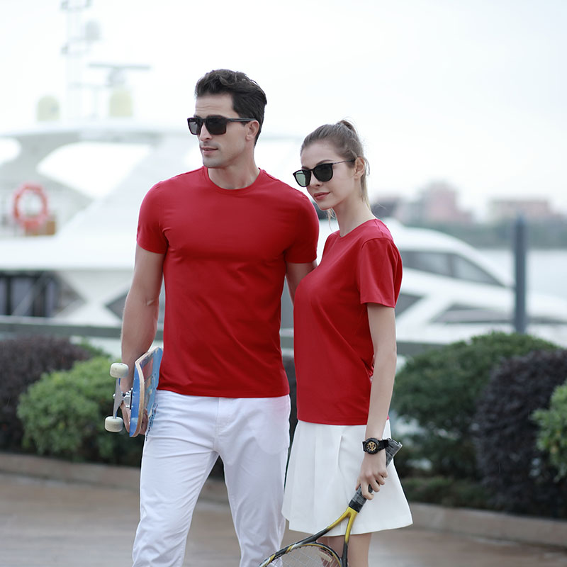 # M8001-Crewneck T-shirt Kortærmet bomuld