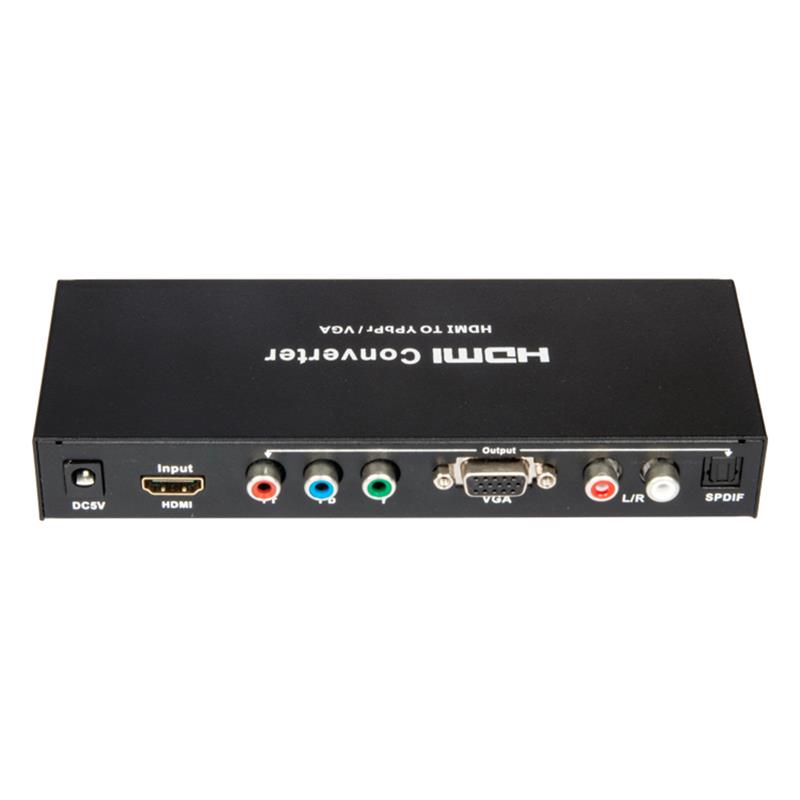 HDMI TIL YPbPr \/ VGA + SPDIF Converter 1080P