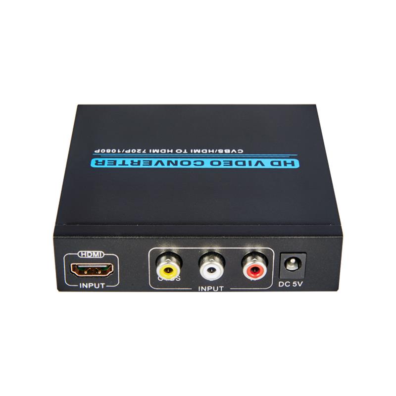 AV \/ CVBS + HDMI TIL HDMI CONVERTER UP SCALER (720P \/ 1080P)