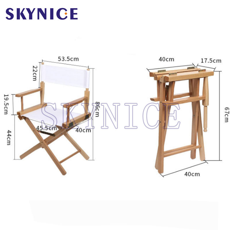 100% polyester Oxford klud sæde stof træ direktør stol