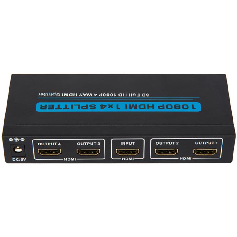 4 porte HDMI 1x4 Splitter Support 3D Full HD 1080P