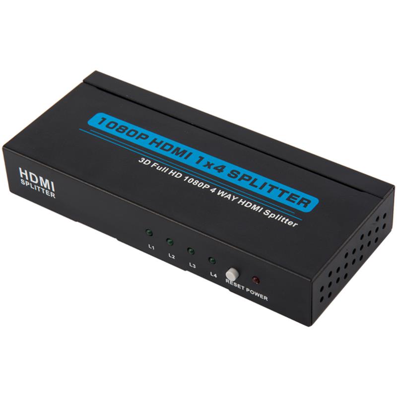 4 porte HDMI 1x4 Splitter Support 3D Full HD 1080P