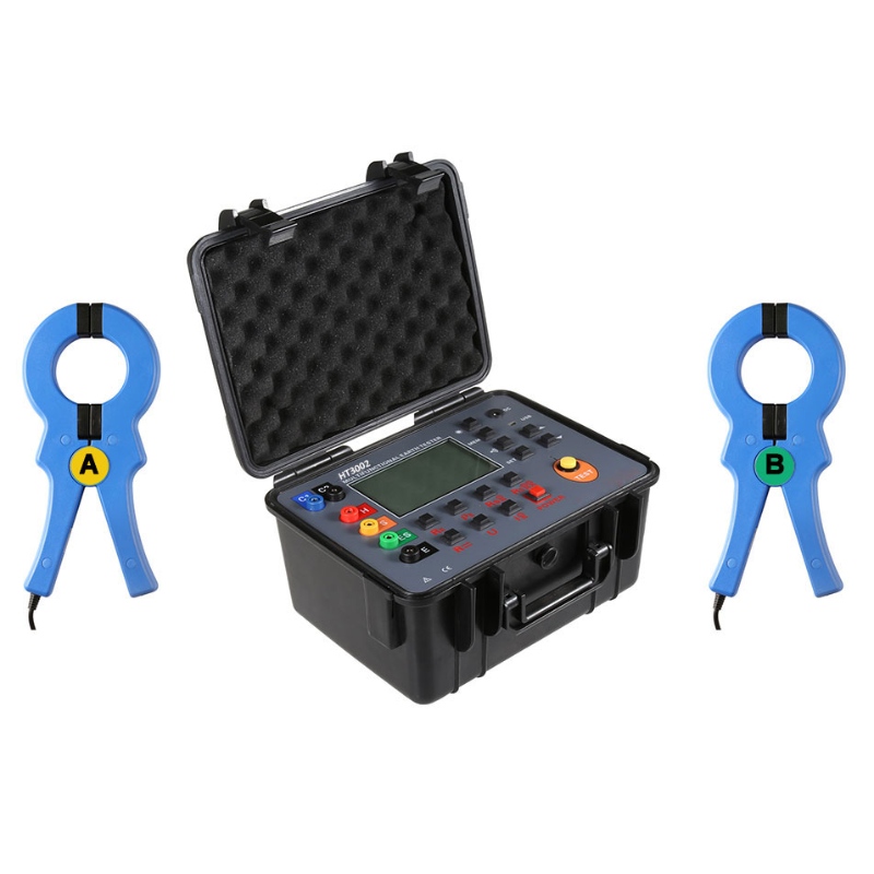 VD-3002 30k ohm Dobbeltklemme Multifunktion Digital jordtester Jordjordmodstandsmåler