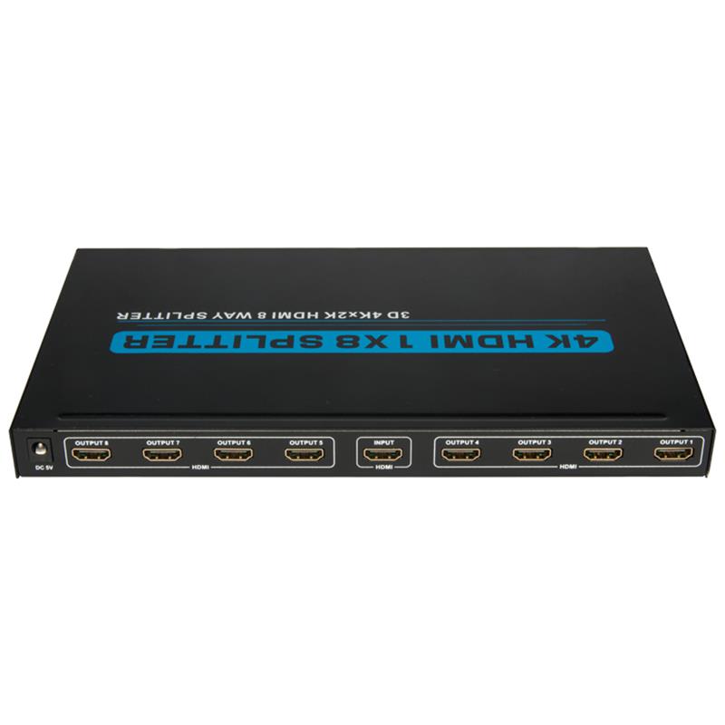 4K 8-porte HDMI 1x8 Splitter Support 3D Ultra HD 4Kx2K \/ 30Hz