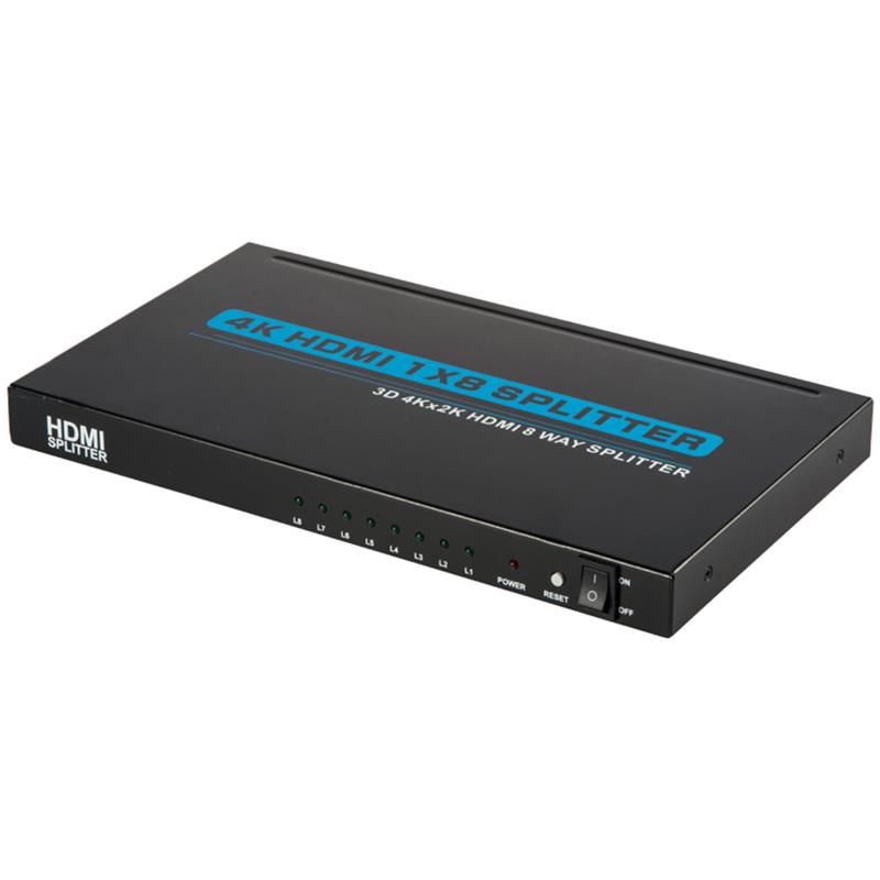 4K 8-porte HDMI 1x8 Splitter Support 3D Ultra HD 4Kx2K \/ 30Hz