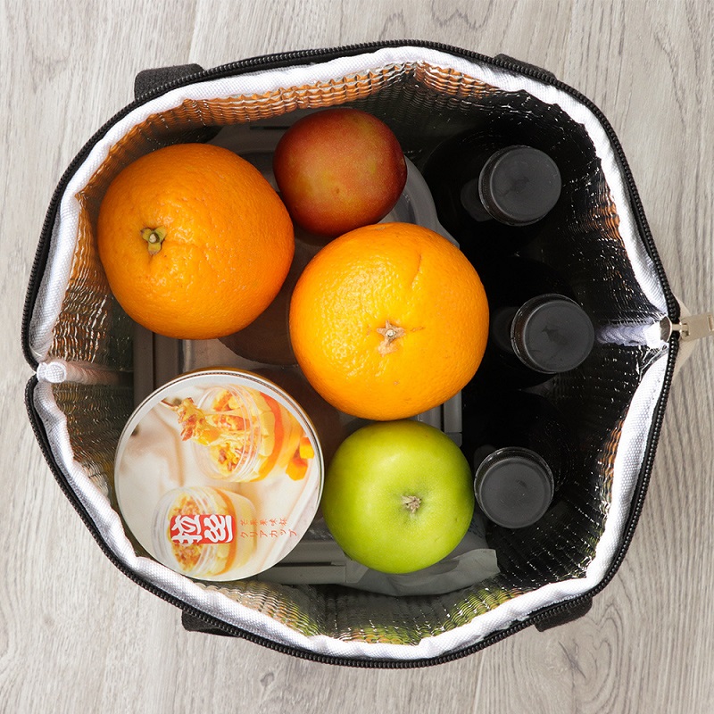 SGC22 Billig isoleret købmand Madlevering Termisk kølepose Stofpose Ekstra stor lærred bomuldstermo-taske