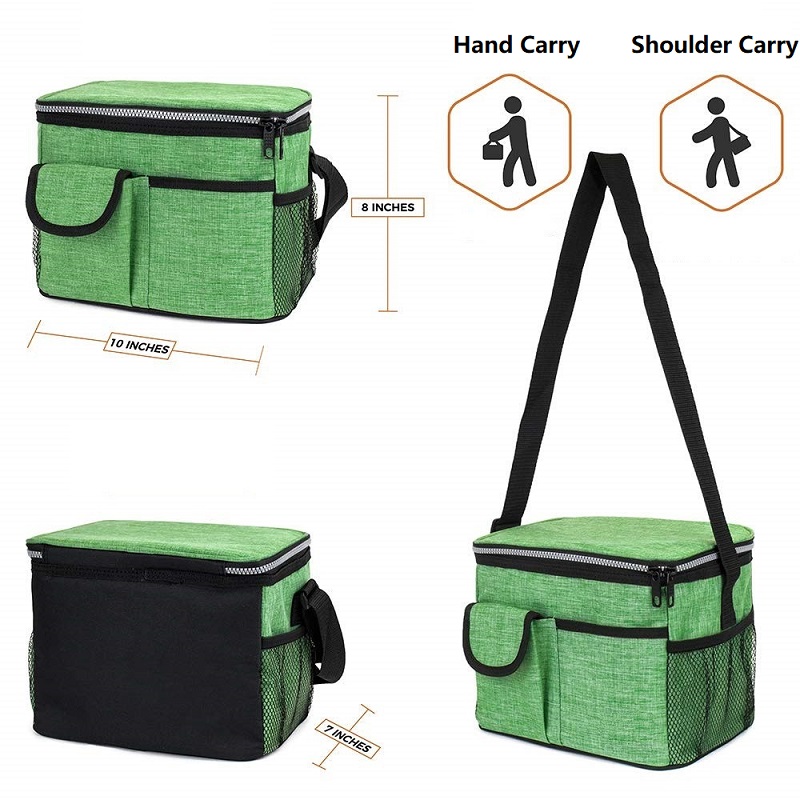 SGC27 Snow Oxford Rejse Picnic Bærbar Polyester Bag Cooler Termisk Isolering Skulder Shopping Bag Vin Flaske Cooler Bag Engros