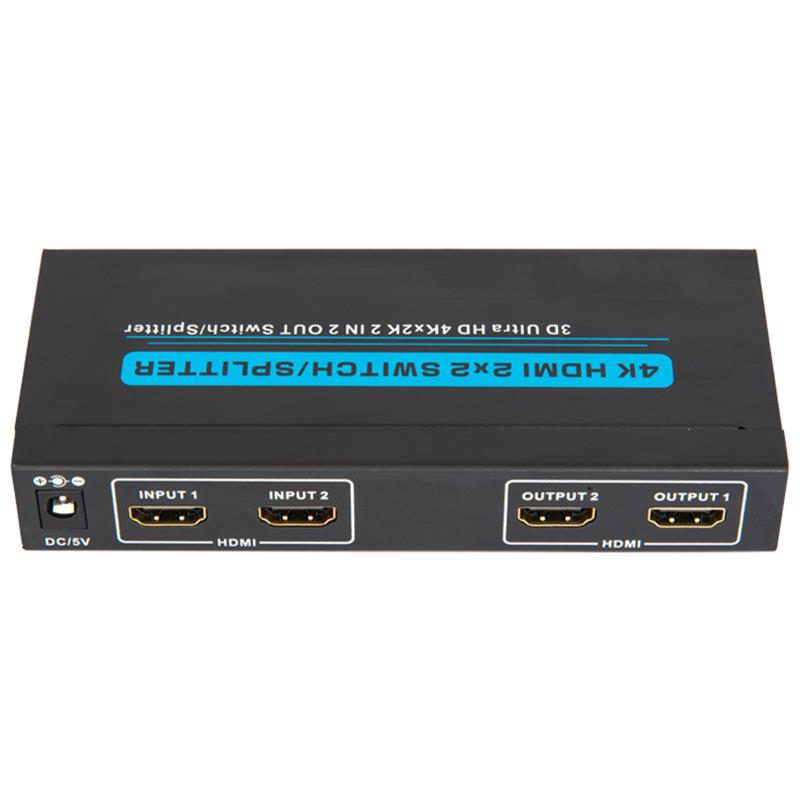 4K \/ 30Hz HDMI 2x2 switcher \/ splitter support 3D Ultra HD 4Kx2K \/ 30Hz