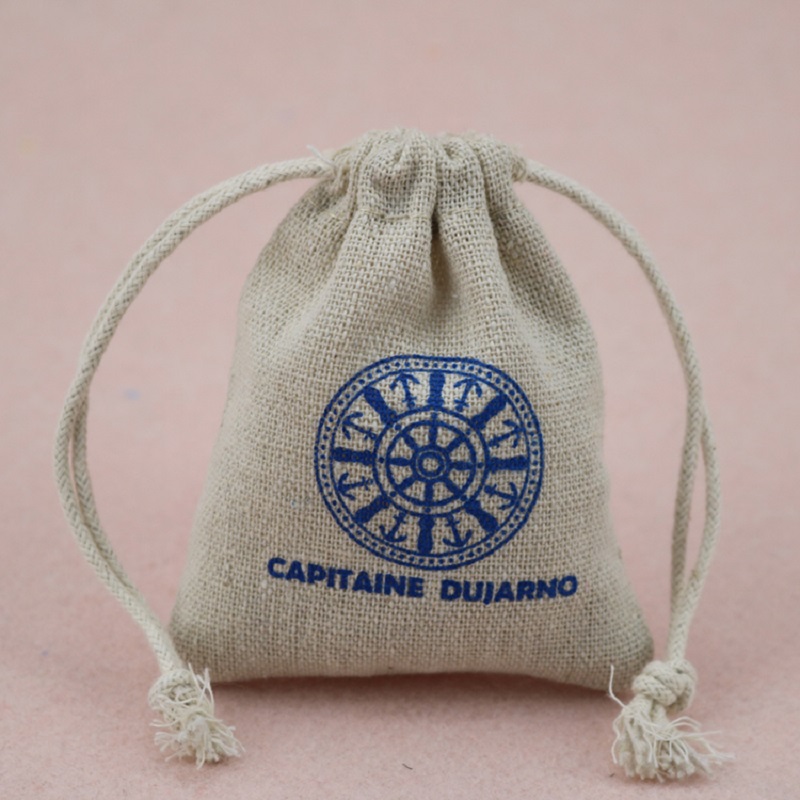 SGS50 Holdbar Mini Linned Jute Hamp Gavepose Sæk Trækring Tepose Jute Sækker Eco kaffe Jute taske med brugerdefineret logo