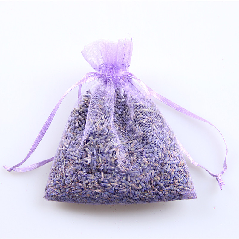 SGS57 Brugerdefineret printer Billig lille mini-recyclede Colorful Organza Candy Gifty Drawstring Pouch Lavender Bags Sachet Organza Lavender Aroma Bag