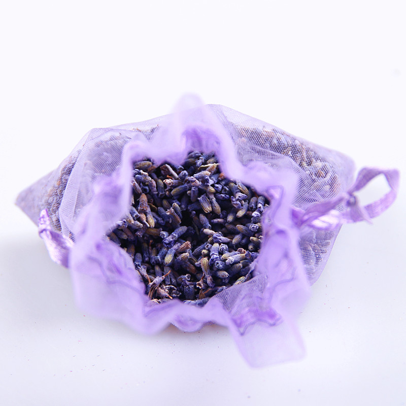 SGS57 Brugerdefineret printer Billig lille mini-recyclede Colorful Organza Candy Gifty Drawstring Pouch Lavender Bags Sachet Organza Lavender Aroma Bag