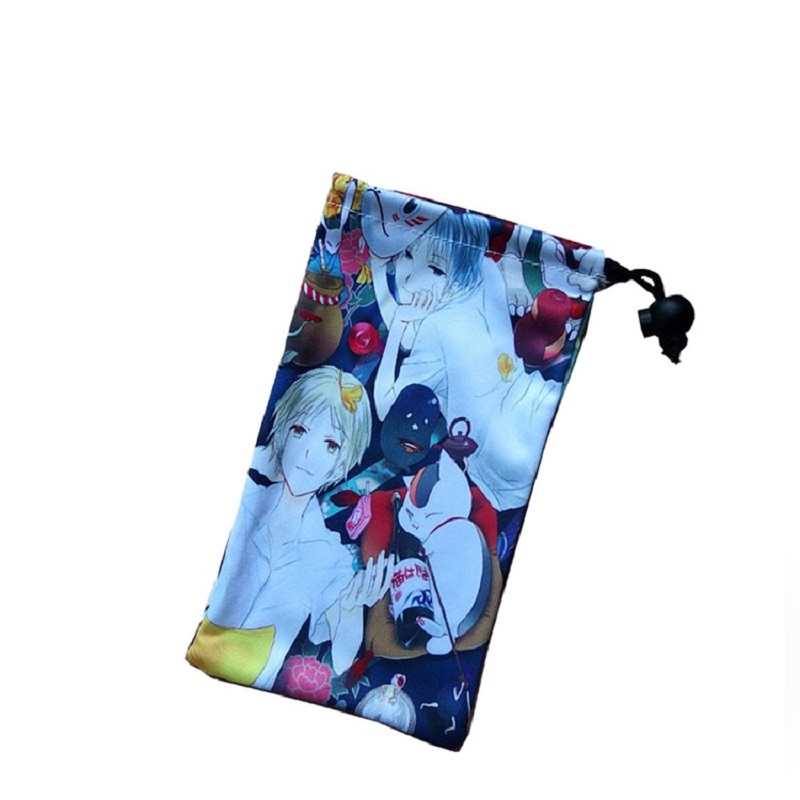 SGS60 Brugerdefineret stort sort sort snor på velvet klud Sko støvpose til gaver