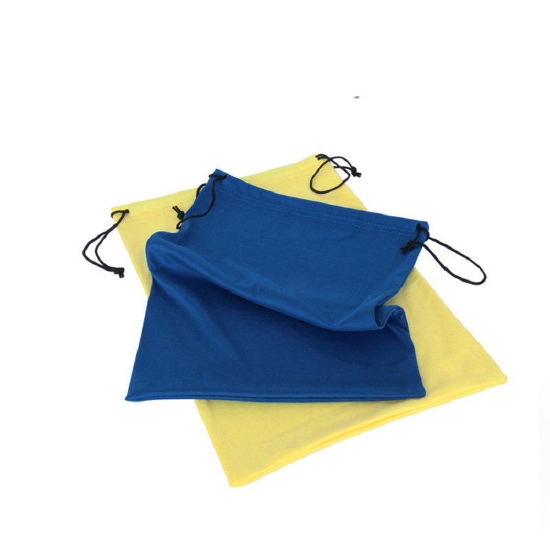 SGS60 Brugerdefineret stort sort sort snor på velvet klud Sko støvpose til gaver