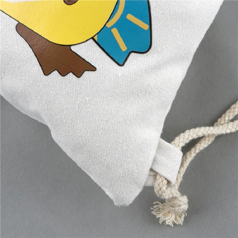 SG69 Skolegym og børn Bogposer Bomuldstreng rygsæk Stofpose