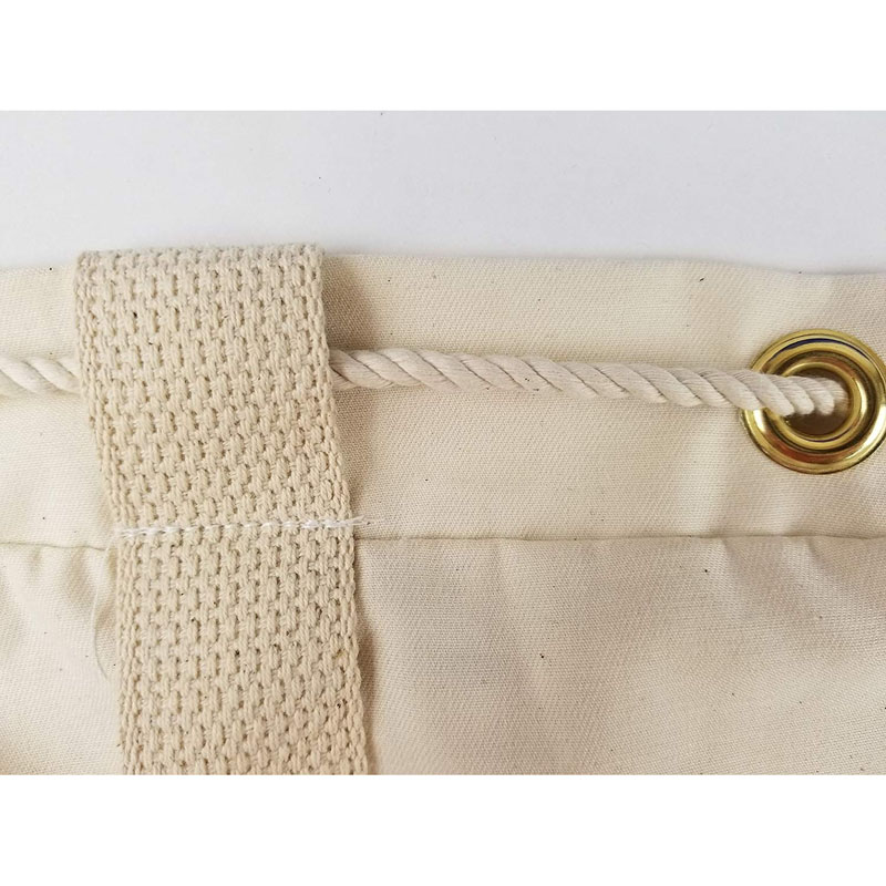 SG71 Økovenligtsindede organiske Cotton Canvas Duffle Trykbar Hotel Drawstring Vaskebånd Heavy Duty