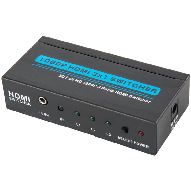 V1.3 HDMI 3x1 switcher support 3D Full HD 1080P