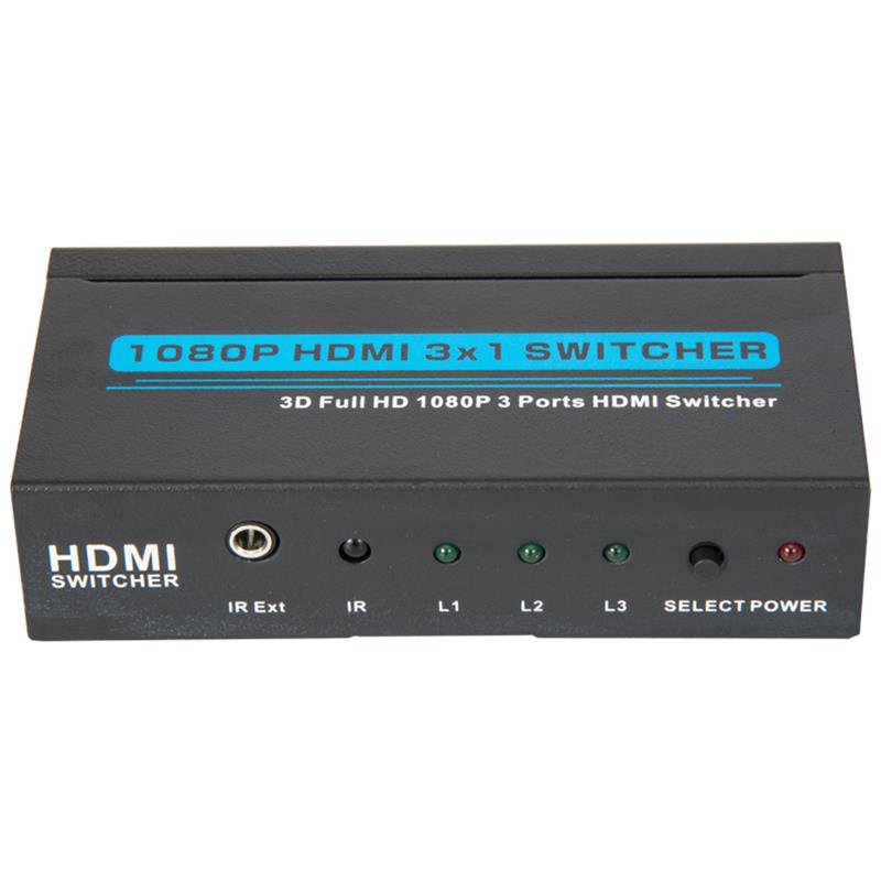 V1.3 HDMI 3x1 switcher support 3D Full HD 1080P