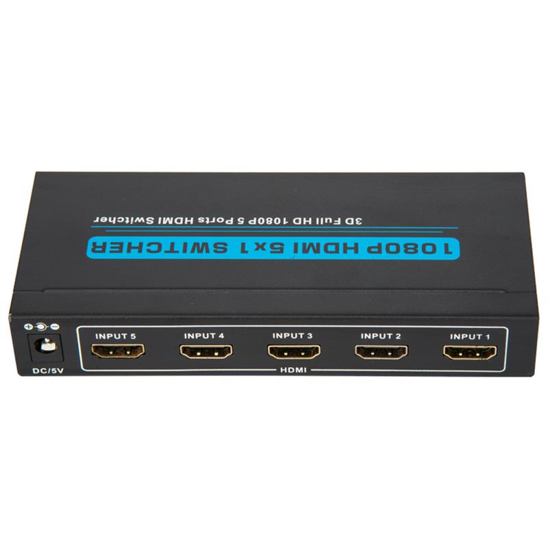 V1.3 HDMI 5x1 switcher support 3D Full HD 1080P