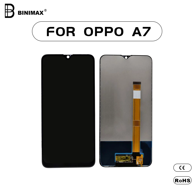 Mobiltelefon LCD- skærm BINIMAX erstatningsskærm for OPPO A7-mobiltelefon