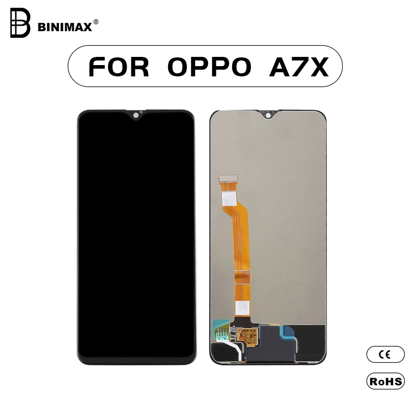 Mobiltelefon LCD- skærm BINIMAX erstatningsskærm for OPPO A7X mobiltelefon