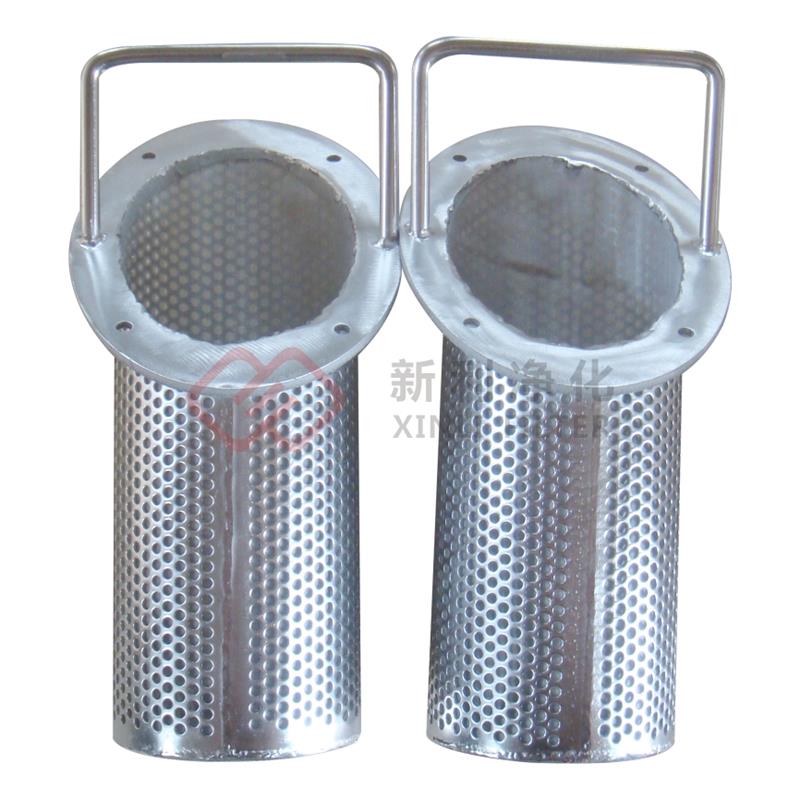 304 316L Trådfilterkurv med sintret trådnet af rustfrit stål