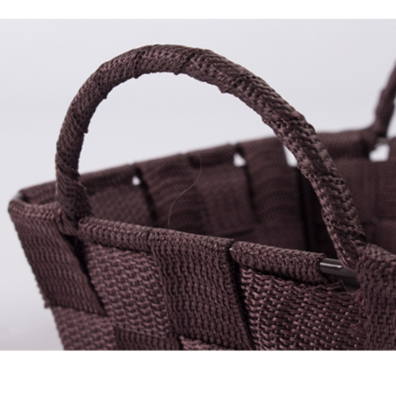 Håndlavet vævet polypropylen stofkurv-