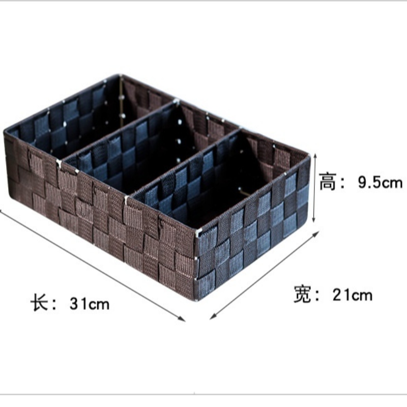 -Håndlavet vævet polypropylen stofkurv