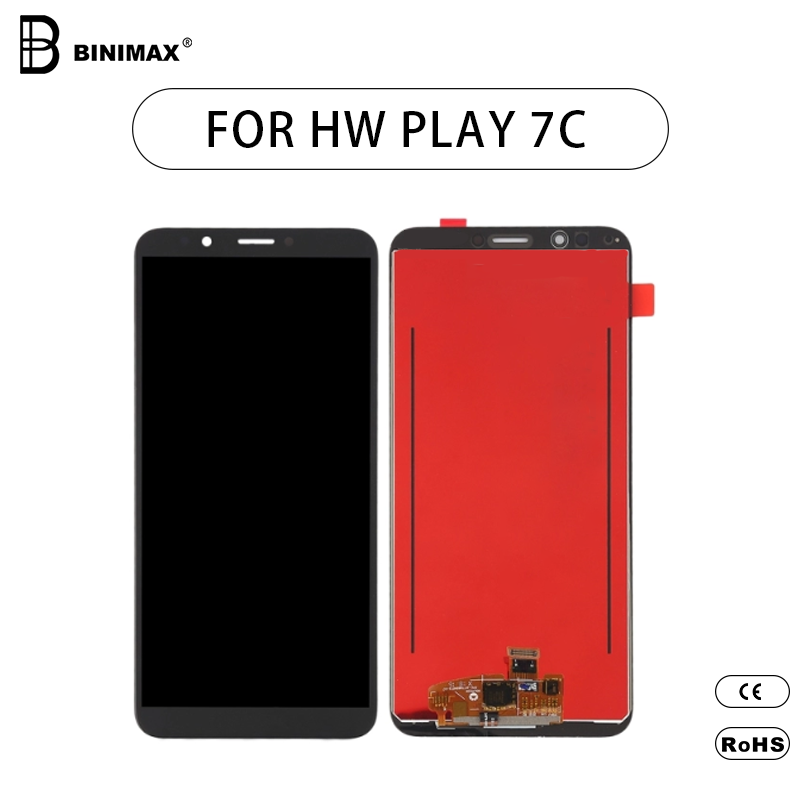 Mobiltelefon TFT LCD-skærm Samlingsdisplay til HW play 7c