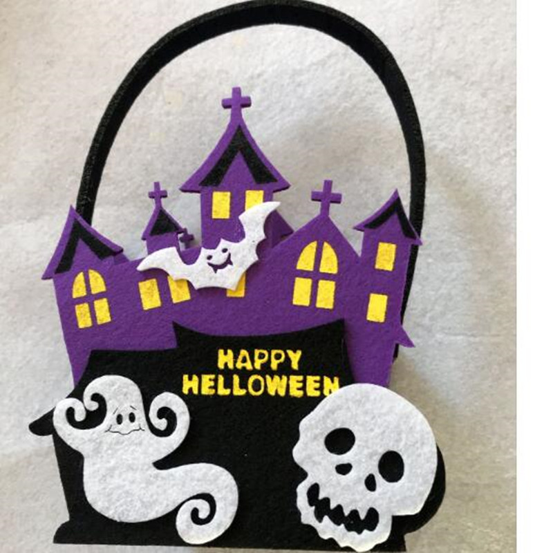 Følte stort trick eller behandl Halloween GHOST slik kurv