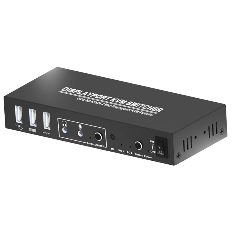 Displayport KVM 2x1 switcher support 3D Ultra HD 4Kx2K @ 60Hz