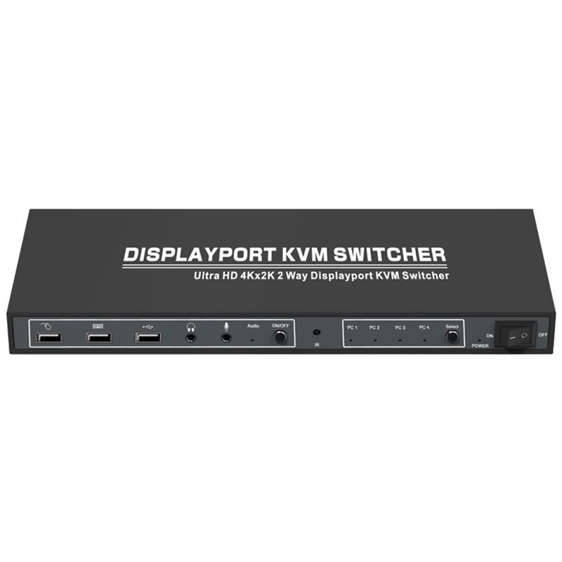 1.2 Displayport KVM 4x1 switcher support 3D Ultra HD 4Kx2K @ 60Hz