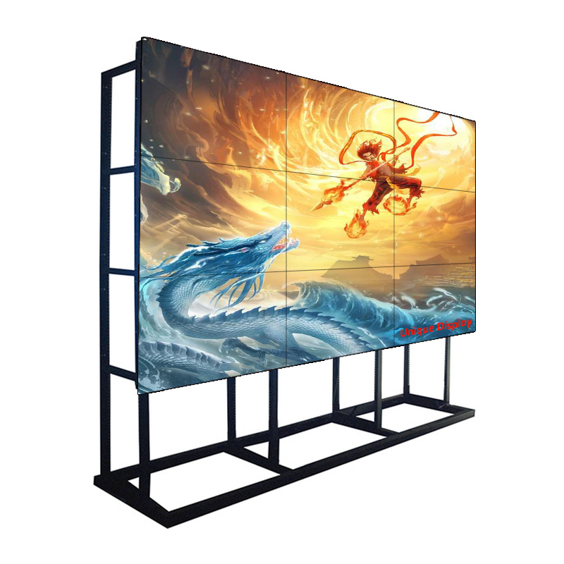 55 tommer 1,7 mm bezel 500 NIT Samsung LCD Video Walls Monitor skærm til Command Center, Shopping Mall og Chain Store