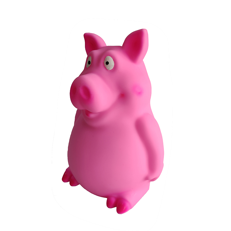 Nyt design silikone kæledyr legetøj pot maven hund med squeaker til tyggning