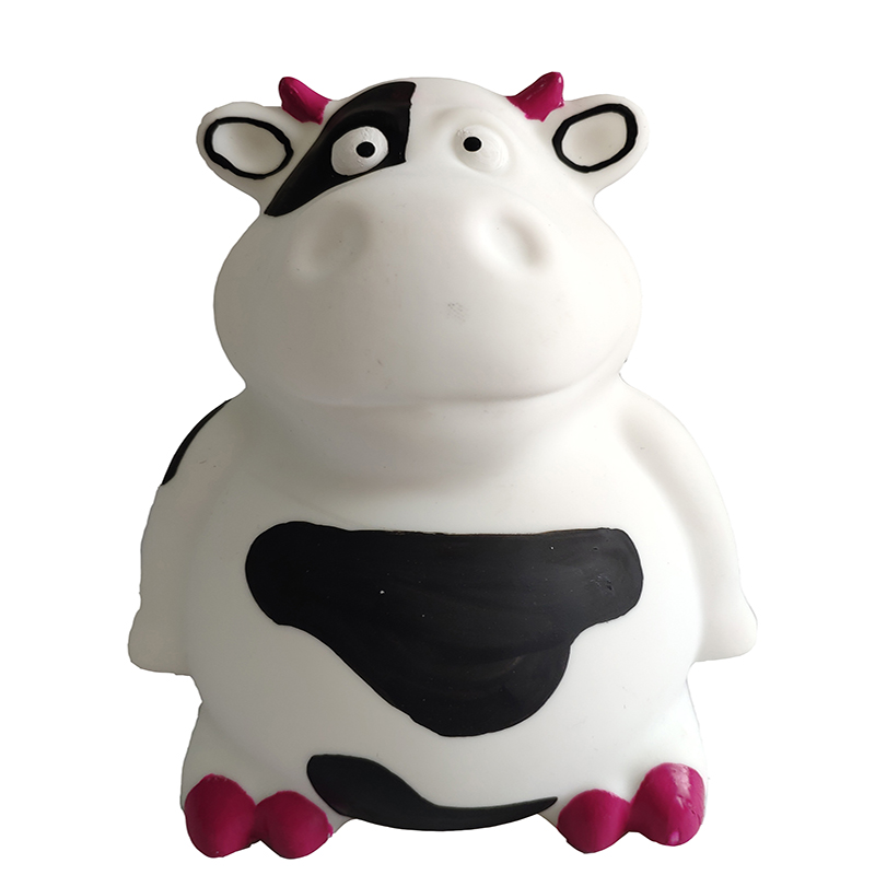 Nyt design silikone squeaky hund legetøj pot mag mave kæledyr tygge legetøj