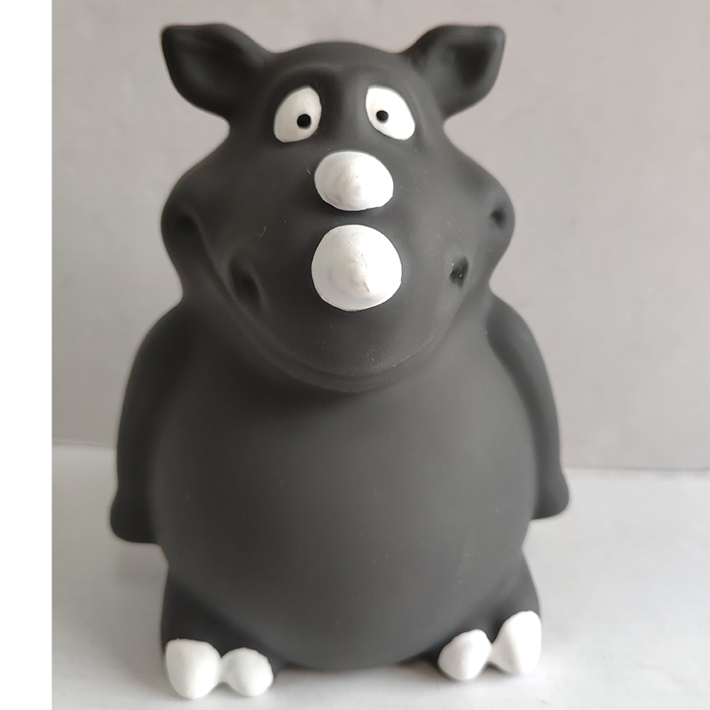 Silikon holdbart hund tygget legetøj kæledyr legetøj med squeaker