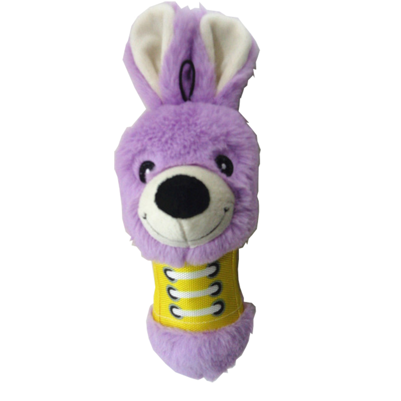 Ikke-toksisk fabrik plys legetøjshund tygge legetøj til sjov