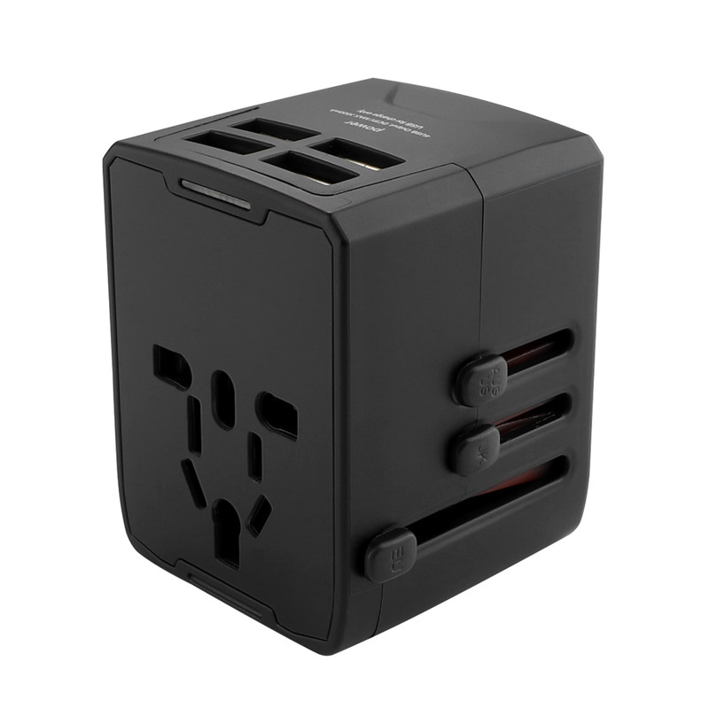 RRTRAVEL Power Plug Adapter - International Travel - 4 USB Ports for 150+ Lande - 220 Volt Adapter - Travel Adapter Type C type A G I f UK European (4 USB Travel Adapter)