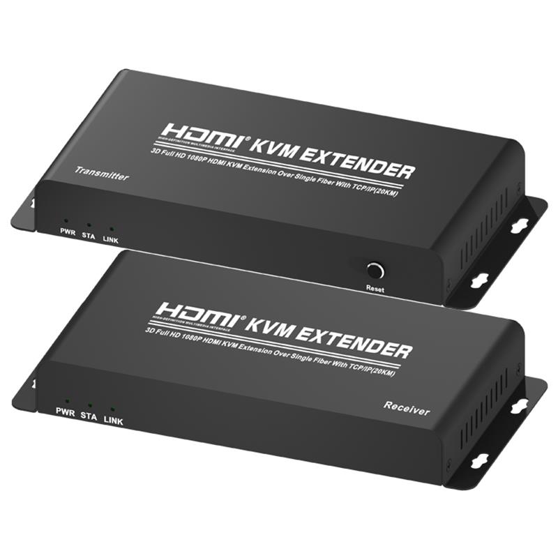 HDMI KVM Extender Over Single Fiber With TCP \/ IP (20KM) Support Full HD 1080P
