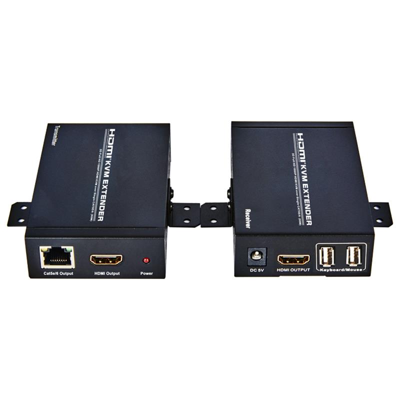 HDMI KVM Extender 60 m over Single cat5e \/ 6 understøtter Full HD 1080P
