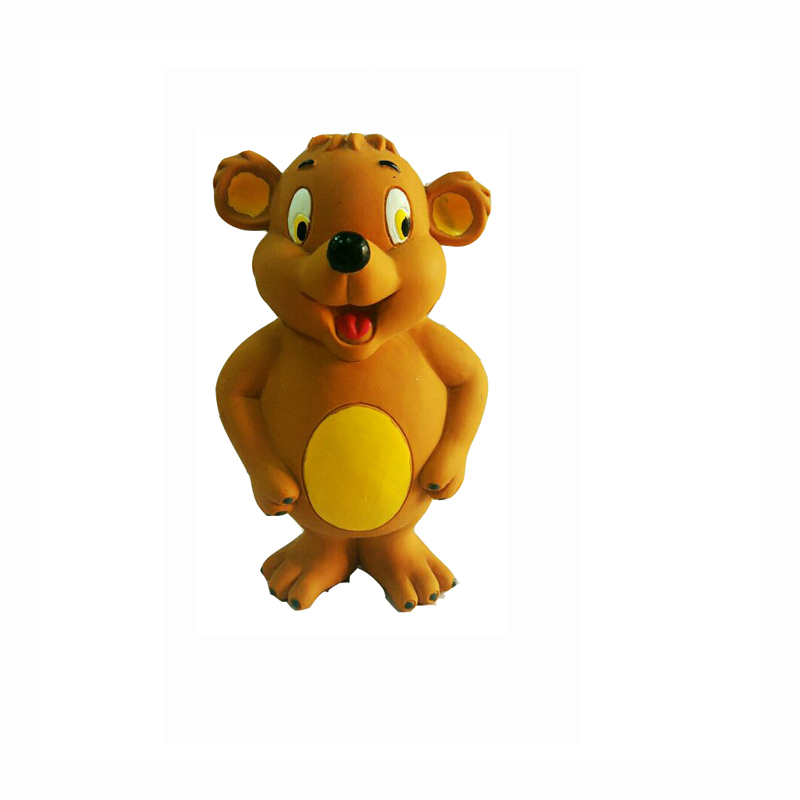 Bedst sælger naturlige hund latex hund legetøj til sjov