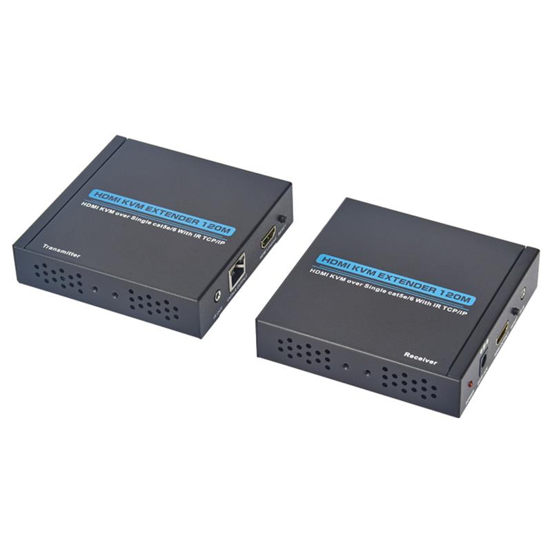 HDMI KVM Extender 100 m over Single cat5e \/ 6 understøtter Full HD 1080P TCP \/ IP