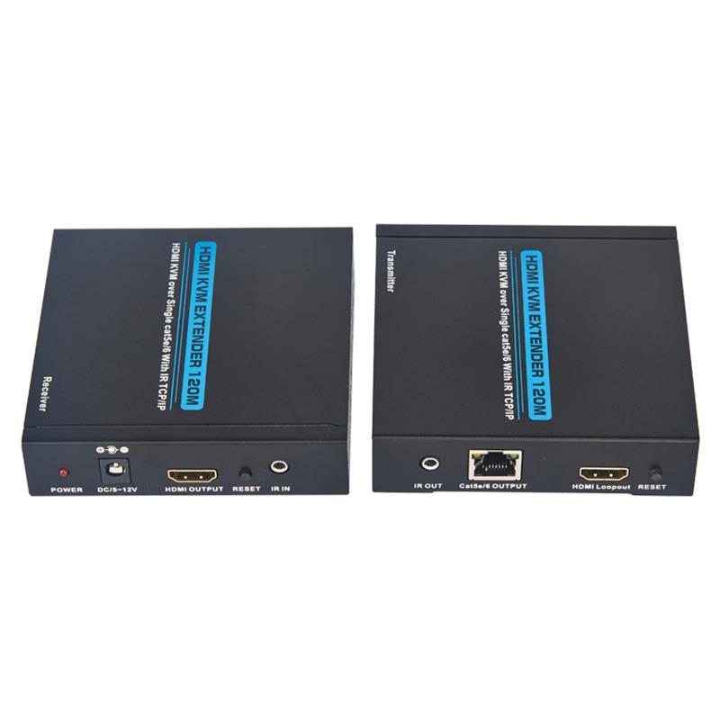 HDMI KVM Extender 100 m over Single cat5e \/ 6 understøtter Full HD 1080P TCP \/ IP