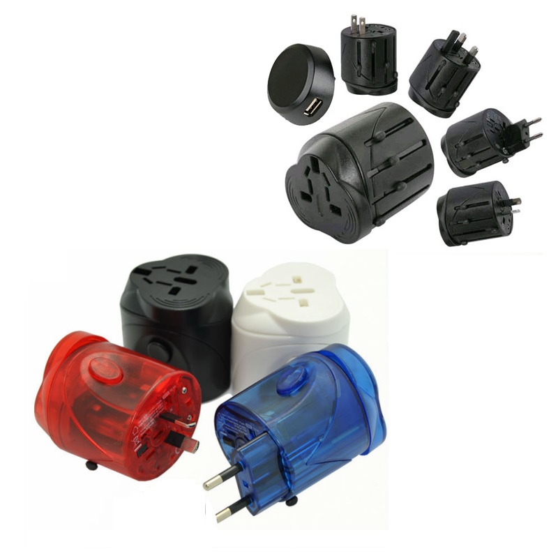 RRTRAVEL World Universal Travel pug adapter med usb power plug for European UK US Australia