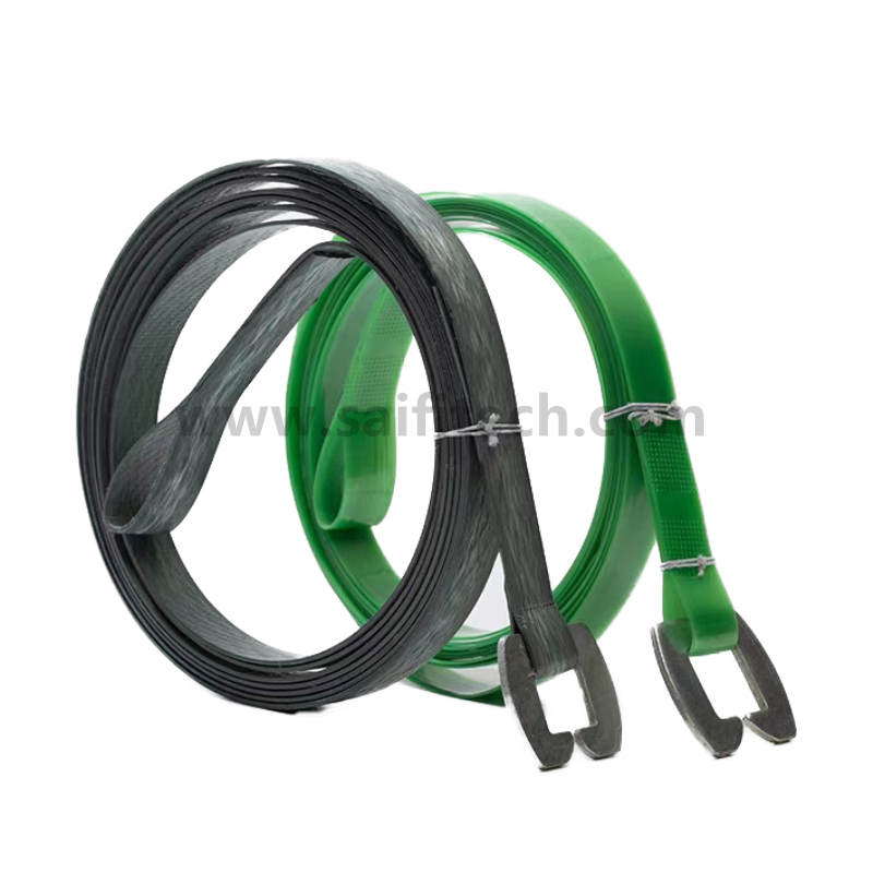 Bomuldsbaleemballage PET-polyester stroppebåndbælte med spænder