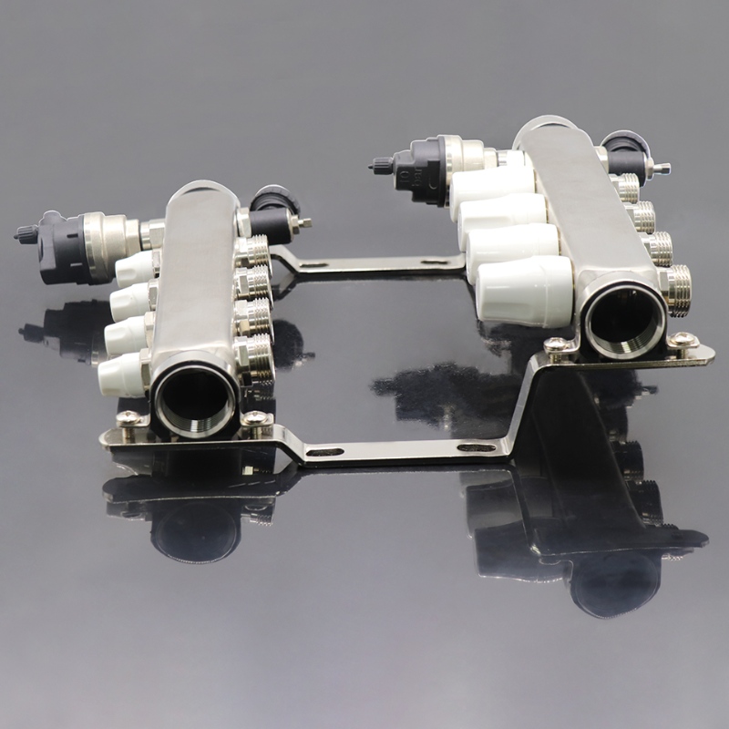 Blikkenslager ufh 5-vejs rustfrit stål vand-opvarmningsmanifold